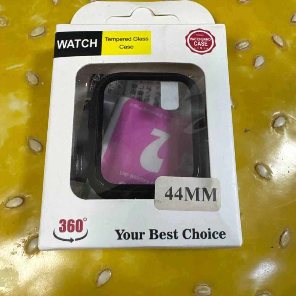Apple Watch用 ケース ガラスフィルム一体型 44mm 黒