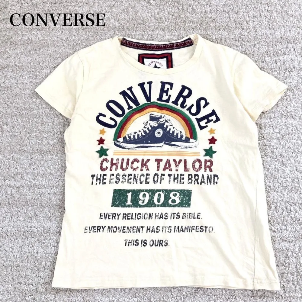 コンバース 半袖Tシャツ クルーネック ロゴプリント グラフィック カジュアル