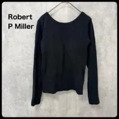 Robert P Miller 黒 長袖 Tシャツ カップ付きカットソー