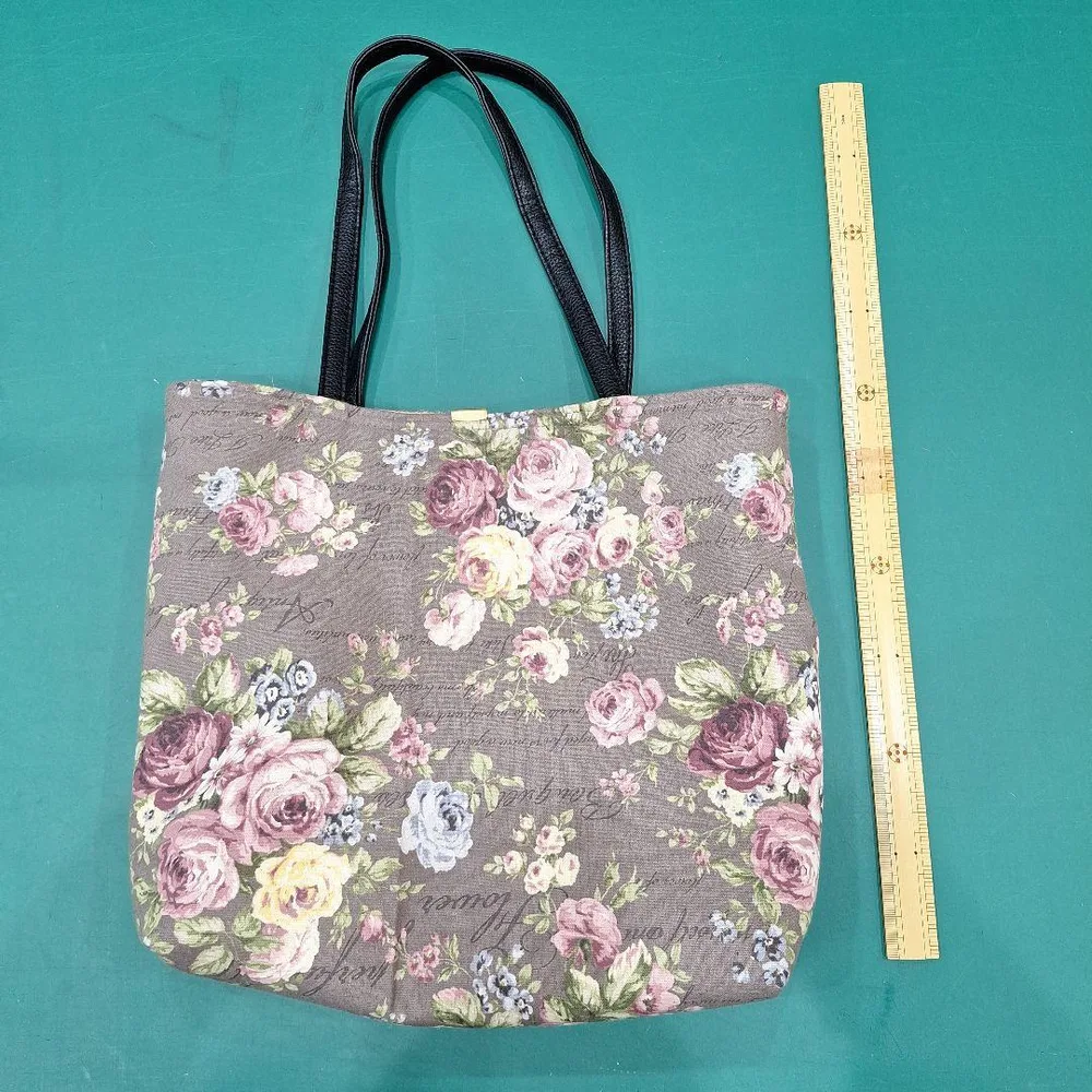 ハンドメイド トートバッグ 花柄