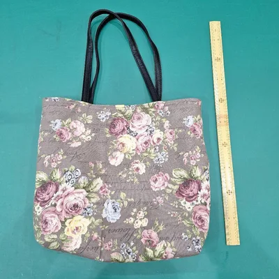 ハンドメイド トートバッグ 花柄