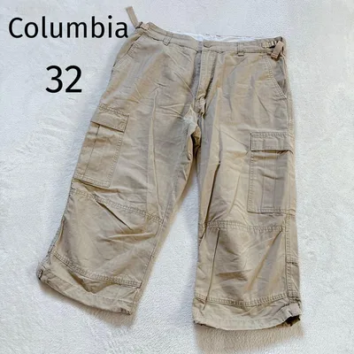 コロンビア カーゴパンツ ベージュ 七分丈 ワークパンツ メンズ 32