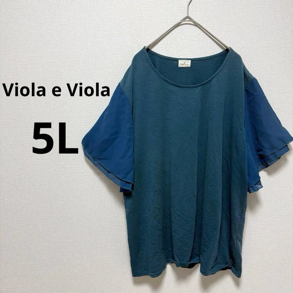 ヴィオラエヴィオラ 半袖 Tシャツ ブラウス 大きいサイズ 5L レディース