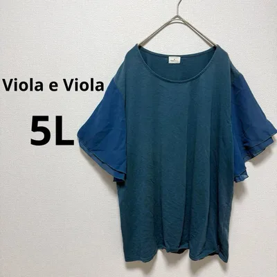 ヴィオラエヴィオラ 半袖 Tシャツ ブラウス 大きいサイズ 5L レディース