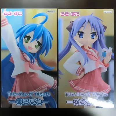 『匿名配送』らきすた Trio try it 泉こなた & 柊かがみ フィギュア