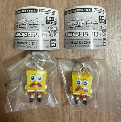 スポンジボブ めじるしアクセサリー 2 スポンジボブ口開け 2個セット ガチャ