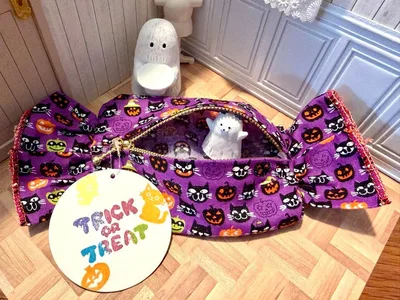 ハロウィン キャンディ型ポーチ 3点セット ハンドメイド