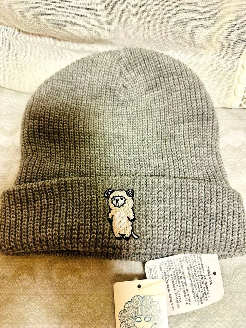 新品 ScoLar スカラー ニット帽 ビーニー グレー
