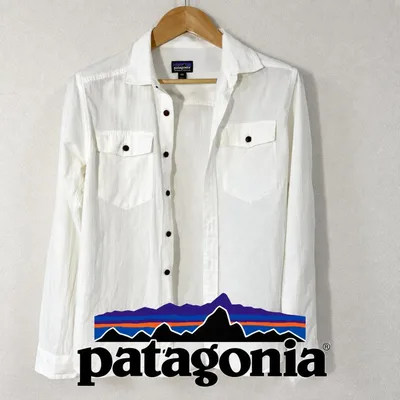Patagonia オーガニックコットンロングスリーブシャツ ホワイト XXS