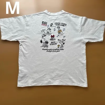 スヌーピー PEANUTS ピーナッツ 半袖 Tシャツ ホワイト レディース