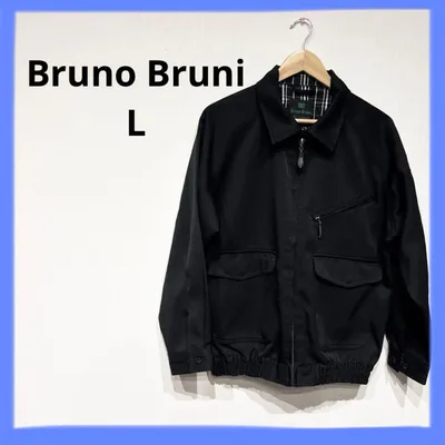 Bruno Bruni メンズ ブルゾン ジャケット ブラック Lサイズ