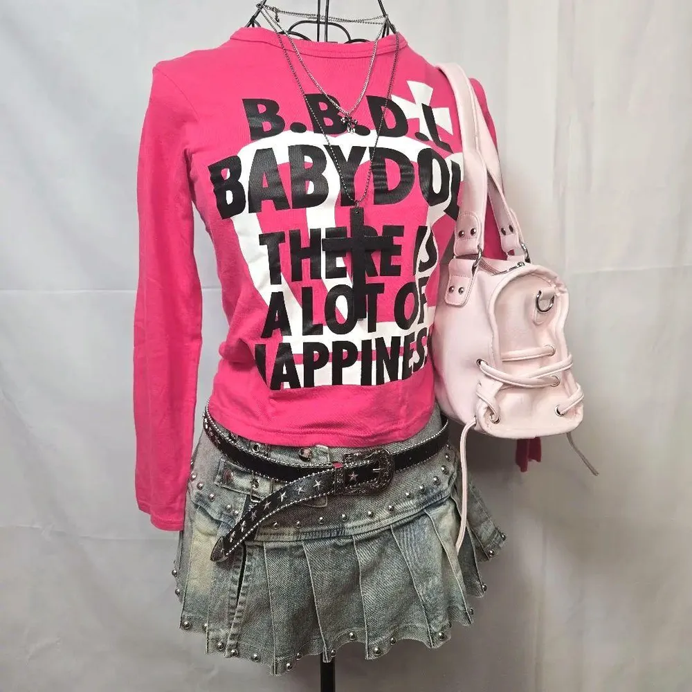 BABY DOLL ピンクロンT 平成ギャル y2k マクブリンク ピチT
