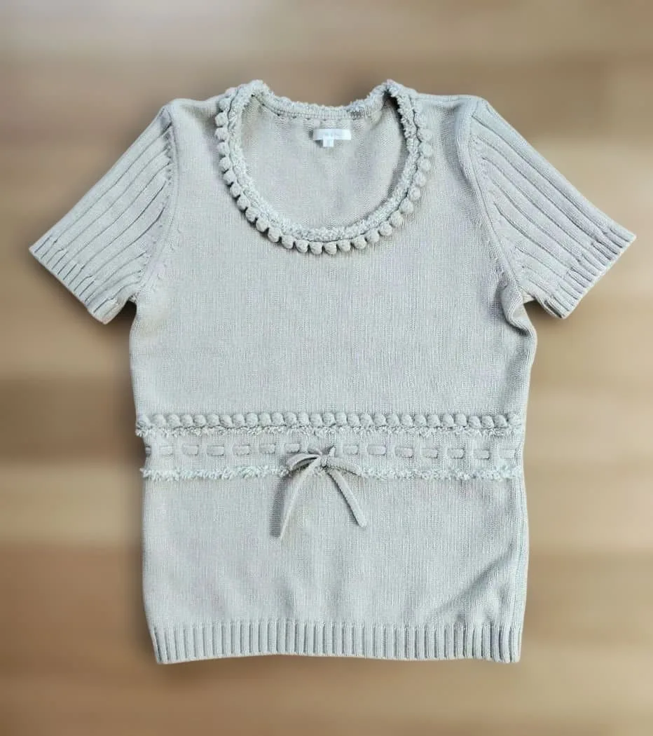 ニット 半袖 トップス TO BE CHIC