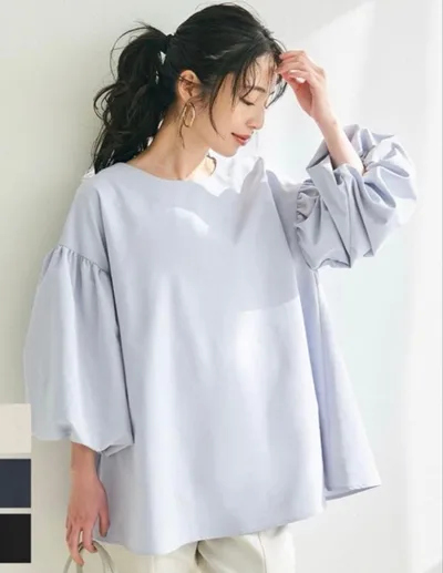 コカ❤️ボリュームスリーブ チュニック ブラウス