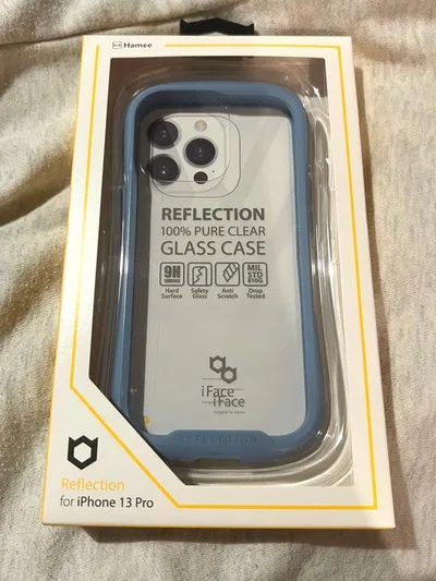 iFace Reflection iPhone 13 Proケース強化ガラス 青