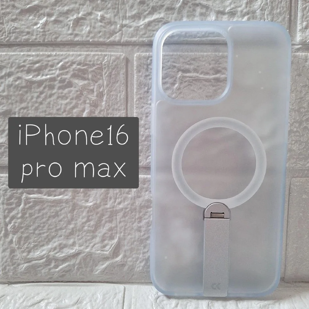 iPhone16 Pro Max スマホケース カバー MagSafe ホワイト