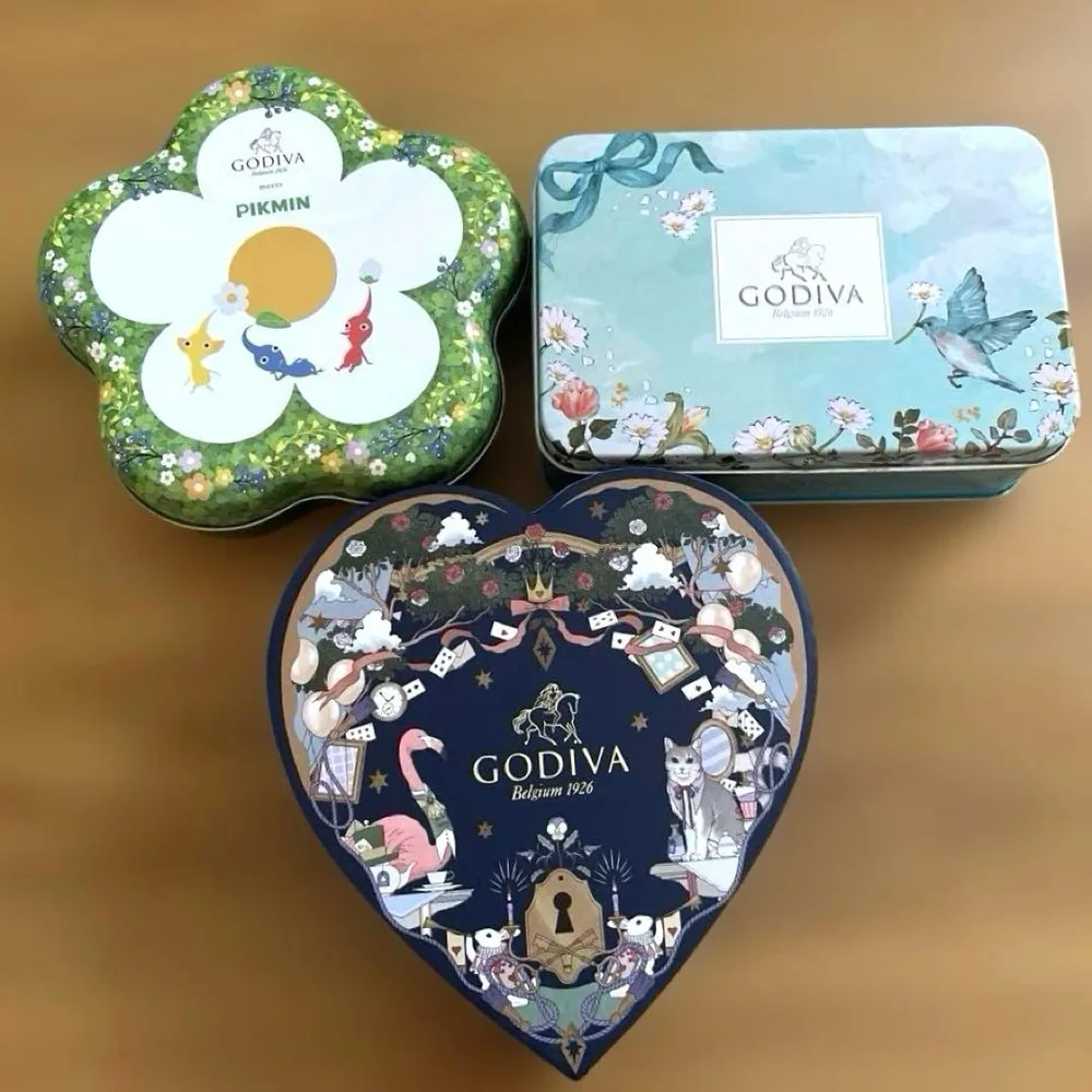 GODIVA ゴディバ ピクミン 空き缶 ハートボックス 3点セット