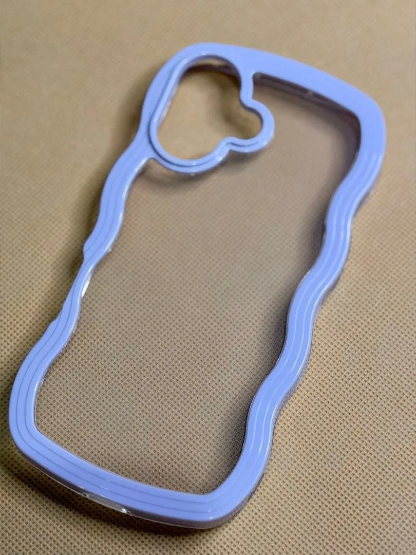 iPhone 16用 ソフトクリアケース パープル