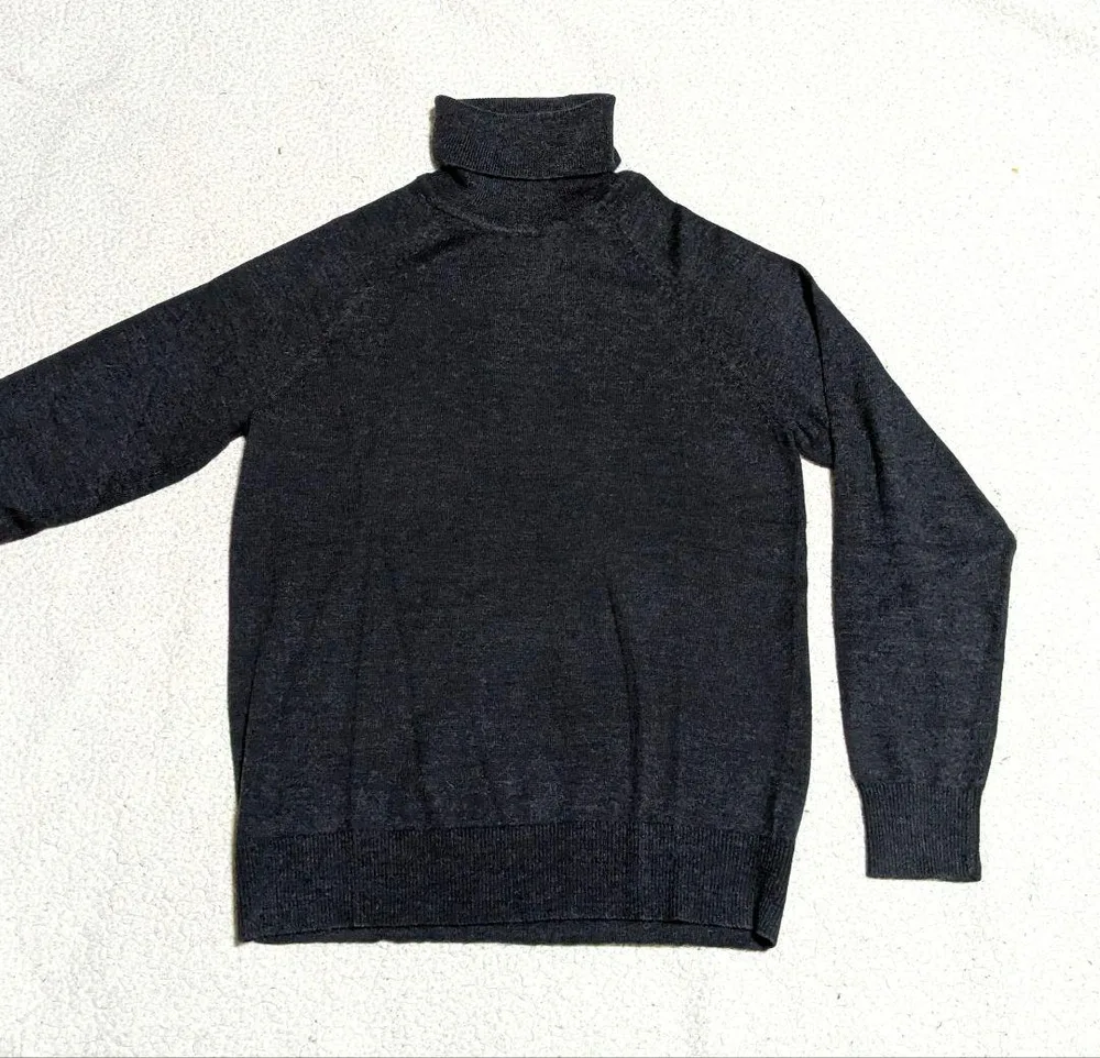 Gap タートルネック イタリアウールニット ダークグレー XS