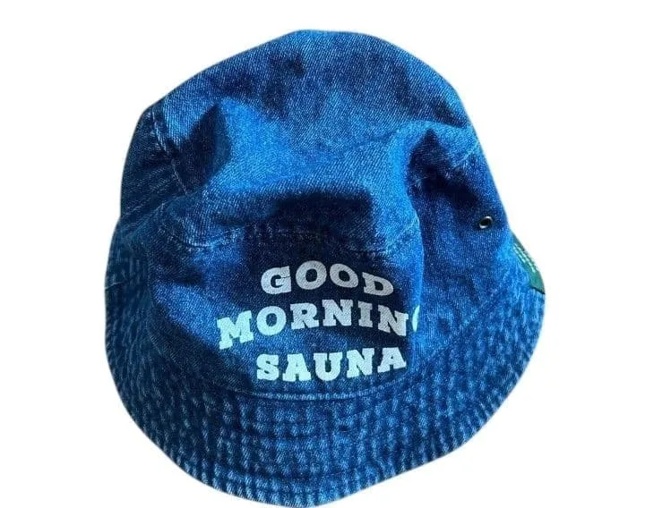 デニムバケットハットGOOD MORNING SAUNA L/XL