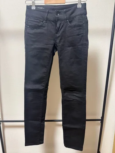 G-STAR RAW ブラックスキニーパンツ