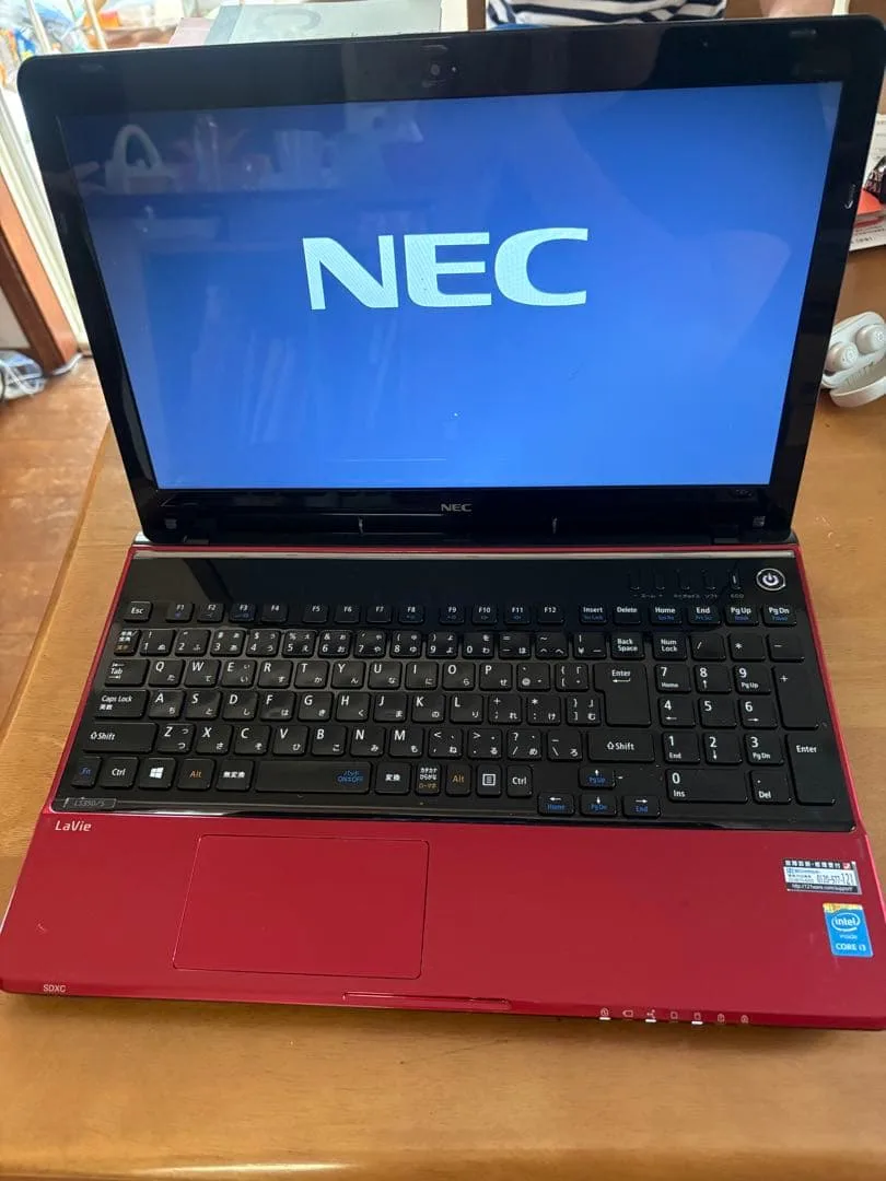 NEC LaVie LS350/S ノートPC 本体 レッド