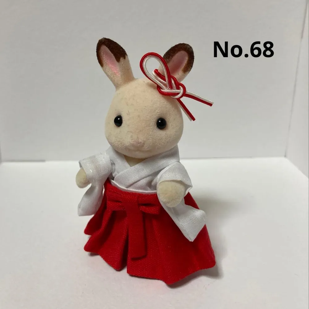 シルバニアファミリー お母さんサイズ 巫女さん 髪飾り No.68