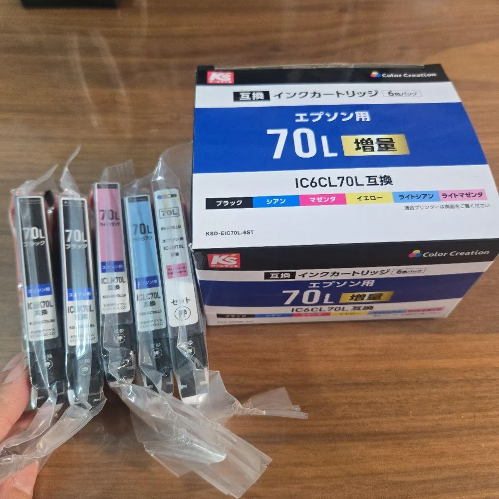 Color Creation エプソン用 70L 互換インク 5セット 3色