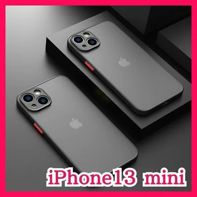 【新品】iPhone13 mini スマホケース ソフトケース 半透明 ブラック