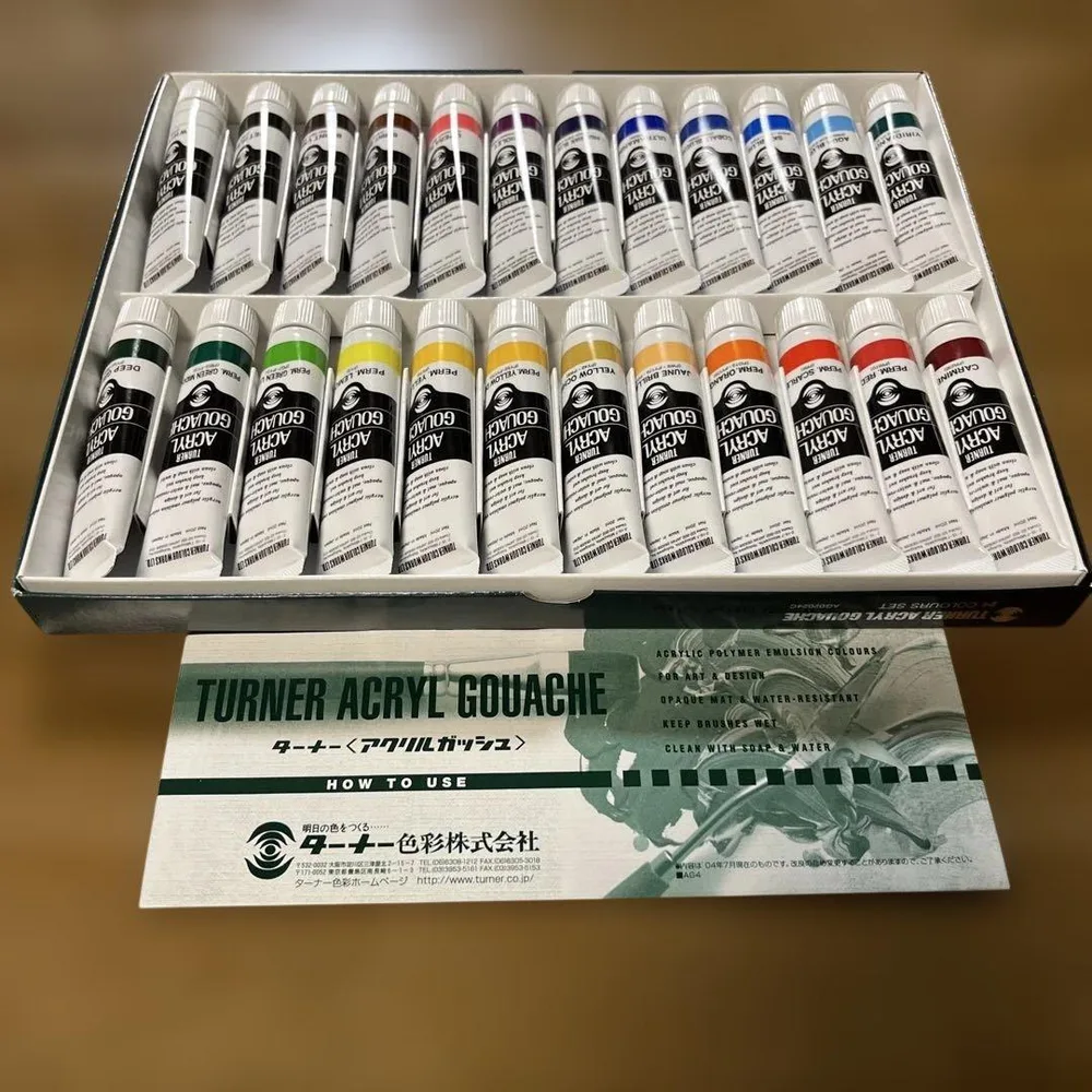 ターナー アクリルガッシュ 24色セット