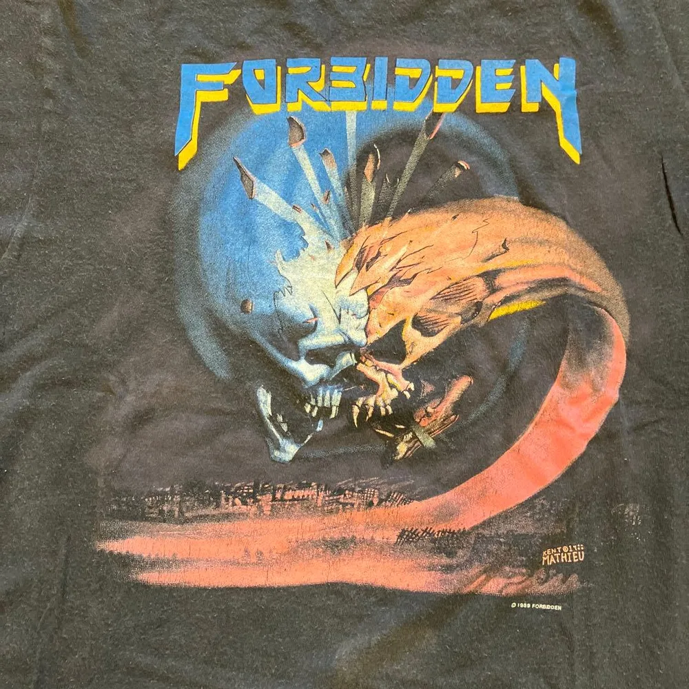 激レア FORBIDDEN フォビドゥン バンドTシャツ L ヴィンテージ