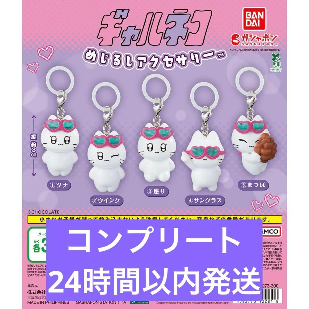 ギャルネコ めじるしアクセサリー 全5種 コンプリートセット