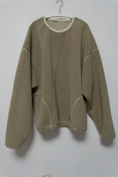 mignon ボアトレーナー スウェット オーバーサイズ ベージュ 未使用