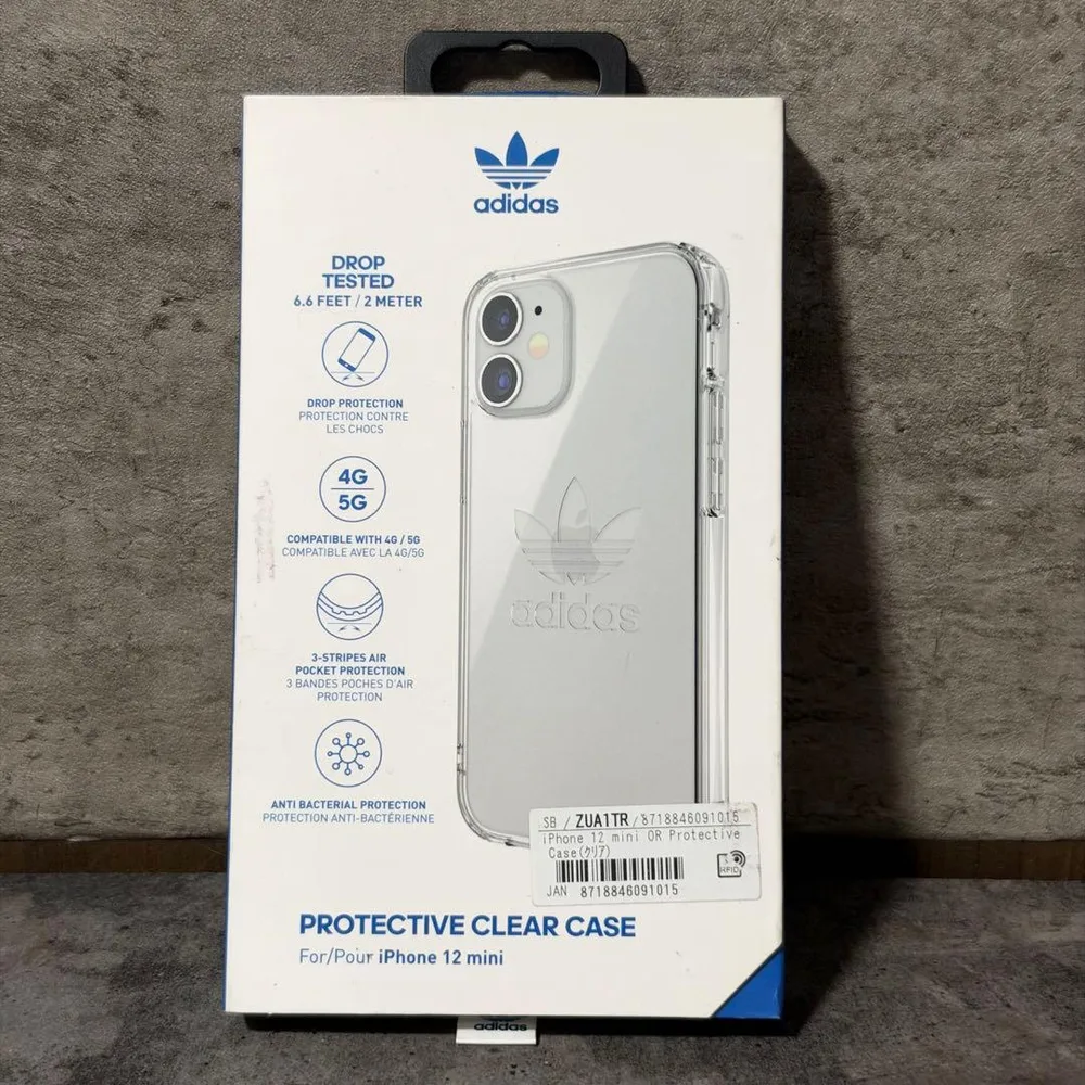 adidas iPhone 12 mini ケース クリア