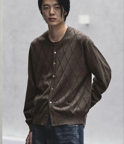 【WYM】 T/C CREW COMPACT CARDIGAN