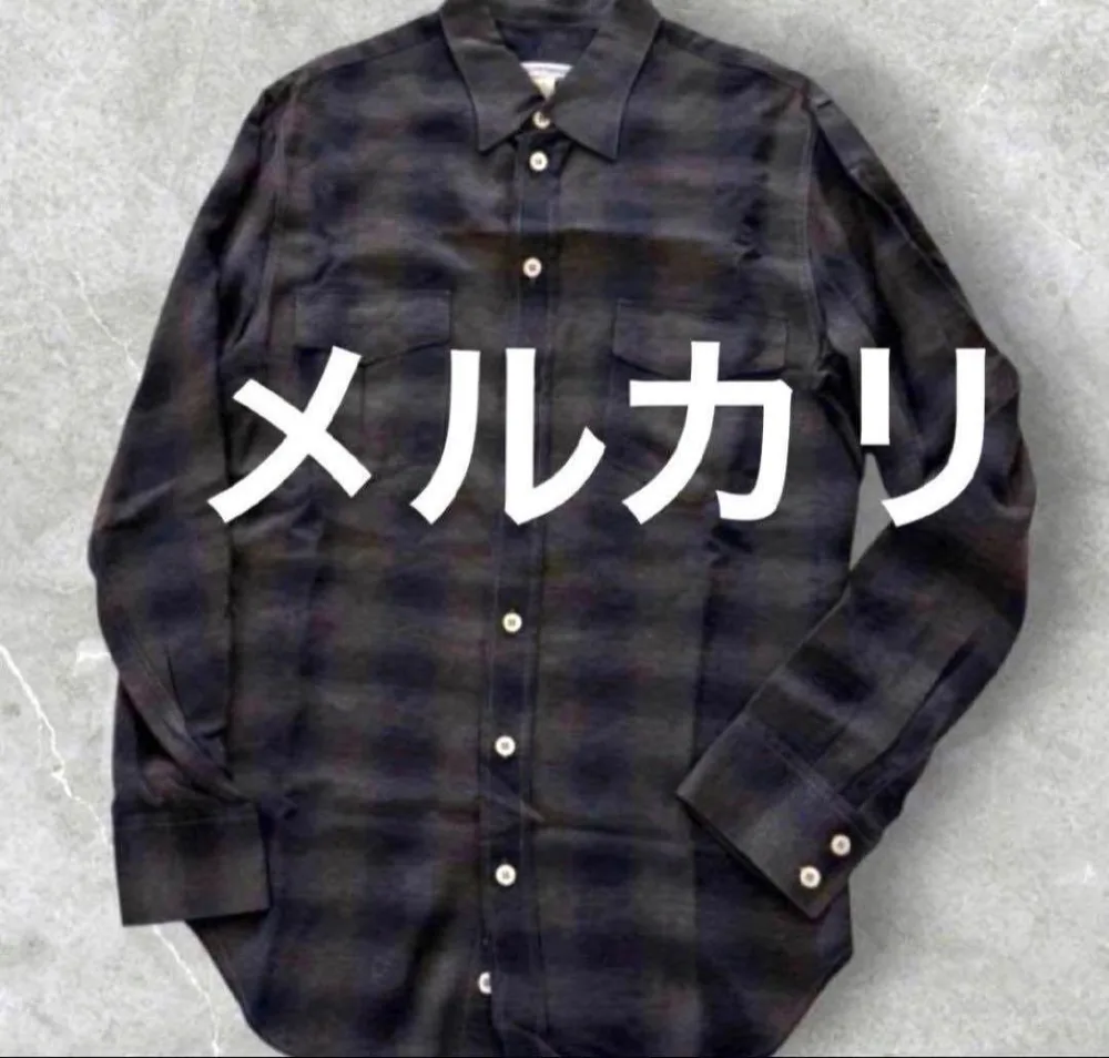 vintage オンブレチェックシャツ BLACK 山田蓮 常田大希 木村拓哉