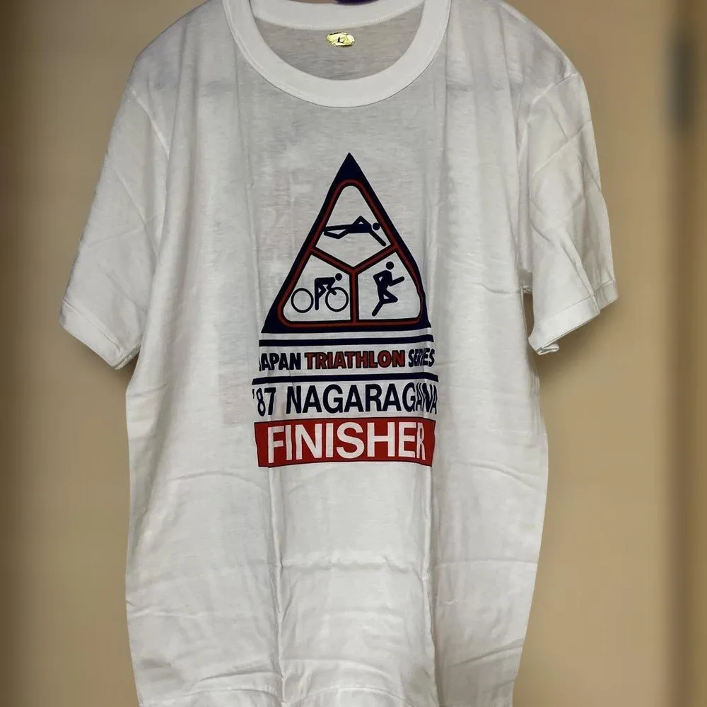 80s 長良川トライアスロン 完走記念 デッドストック シングルステッチ 非売品