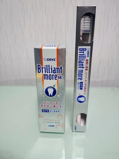 Brilliant more W アプリコットミント+歯ブラシ