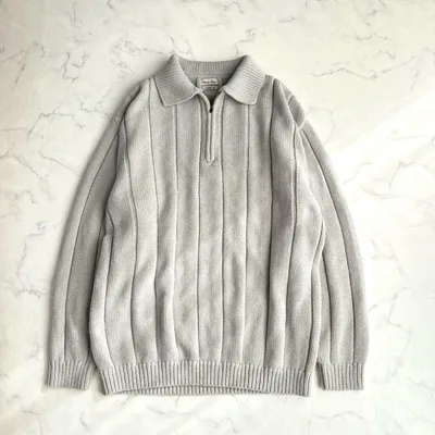 Steven Alan ハーフジップ ドライバーズニット M ルーズフィット