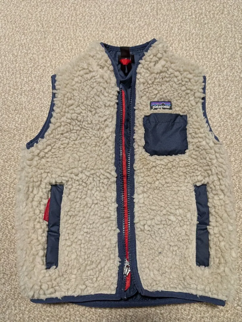 Patagonia キッズ ボアベスト 3T