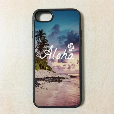 新品 iPhone8 SE2 SE3 ケース HAWAII ハワイ 41 海 空
