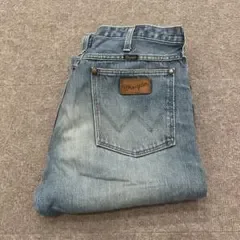 【SB385】 Wrangler ストレートパンツ 36インチ ブルー 濃紺