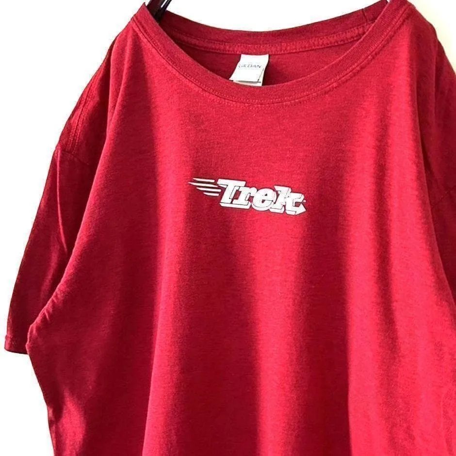 ギルダン GILDAN Trek Tシャツ L レッド 赤 古着
