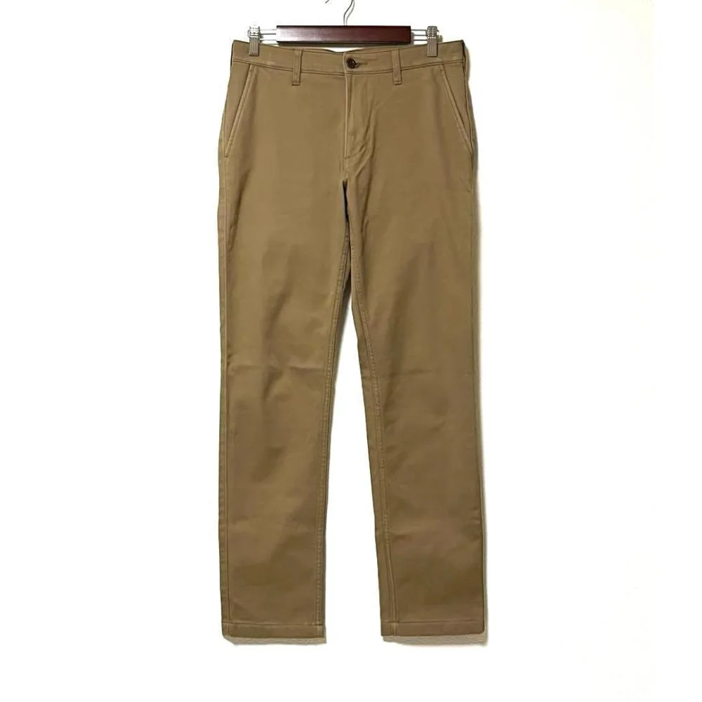 3078☆ユニクロ チノパンツ スリムフィット ストレート 76cm ベージュ