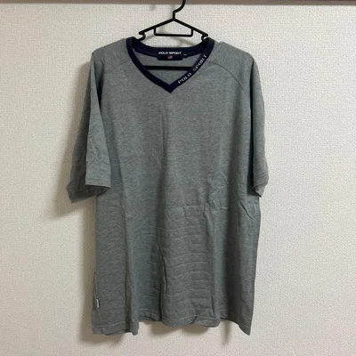 POLO SPORT Vネック Tシャツ グレー LL