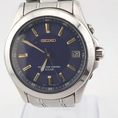 稼動 SEIKO スピリット 7B22-0AD0 電波ソーラー ウォッチ デイト