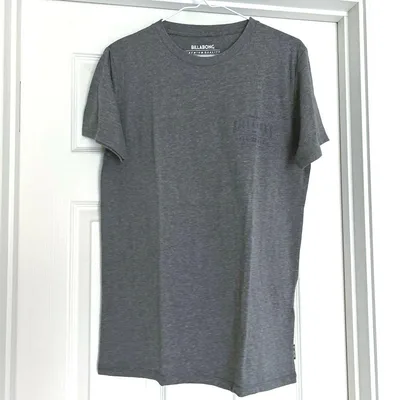 BILLABONG 半袖Tシャツ グレー トップス ロゴ M
