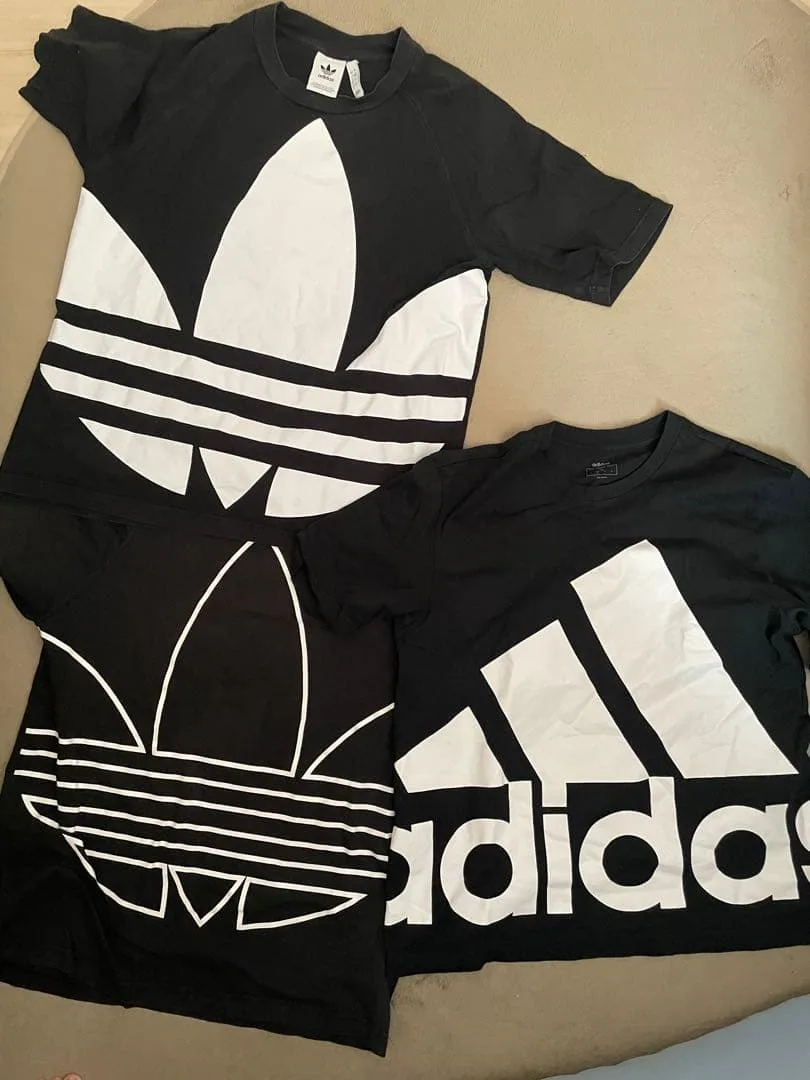 adidas Tシャツ 3枚セット ブラック Lサイズ