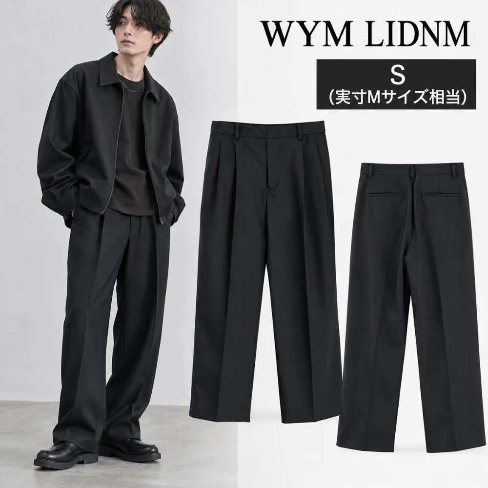 WYM LIDNM モード ワイドスラックス S 実寸Mサイズ