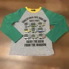 HUNGRY HEART 鉄道 長袖Tシャツ 120cm 電車柄